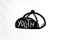 Youth baseball cap illustration