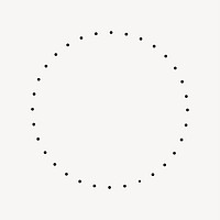 Dotted circle shape vector