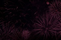 Pink fireworks background design