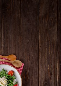 Healthy food, wooden background design