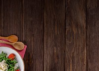 Healthy food, wooden background design