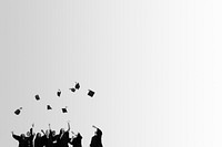 Silhouette graduation background design