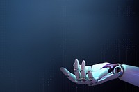 Robot hand background design