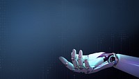 Robot hand background design