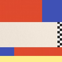 Colorful grid & checkered pattern background