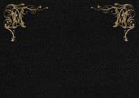 Black golden luxurious border background