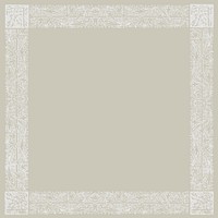 Vintage botanical frame background design