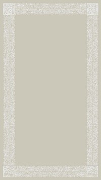 Vintage botanical frame iPhone wallpaper background