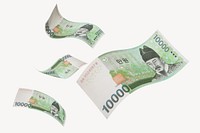10000 Korean won bank notes