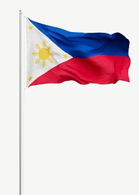 Flag of the Philippines collage element psd