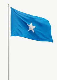 Flag of Somalia collage element psd