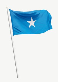 Flag of Somalia collage element psd