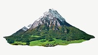 Switzerland nature mountain landscape collage element psd