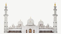 Sheikh Zayed mosque in UAE collage element psd