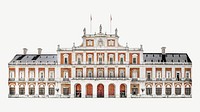 Royal Palace of Aranjuez in Spain collage element psd