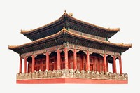 Forbidden City in China collage element psd