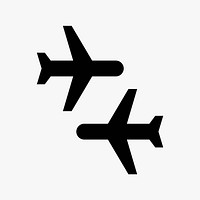 Airplanes  icon collage element vector