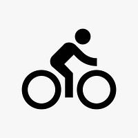 Cycling  icon collage element vector