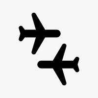 Airplanes  icon collage element vector