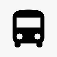 Bus  icon collage element vector