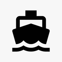 Boat  icon collage element vector