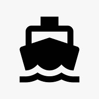 Boat  icon collage element vector