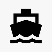 Boat  icon collage element vector