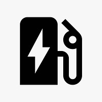 EV charger  icon collage element vector