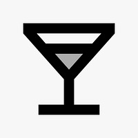 Cocktail  icon collage element vector