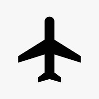 Plane  icon collage element vector