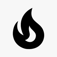 Fire  icon collage element vector