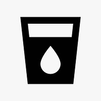 H2O  icon collage element vector