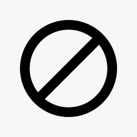 No entry  icon collage element vector