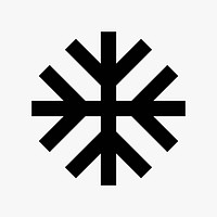 Snowflake  icon collage element vector