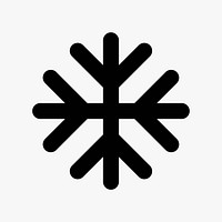 Snowflake  icon collage element vector