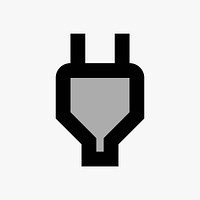 Plug  icon collage element vector