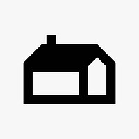 House  icon collage element vector