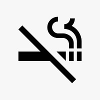 No smoking  icon collage element vector