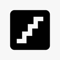 Stairs ahead  icon collage element vector