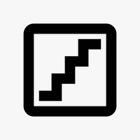 Stairs ahead  icon collage element vector