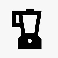 Jug blender  icon collage element vector