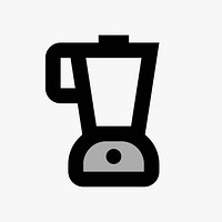 Jug blender  icon collage element vector