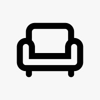 Sofa  icon collage element vector