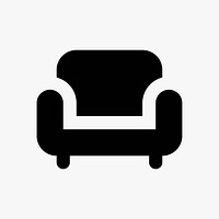 Sofa seat  icon collage element vector