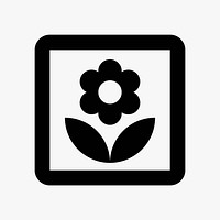 Flower  icon collage element vector