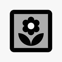 Botanic  icon collage element vector