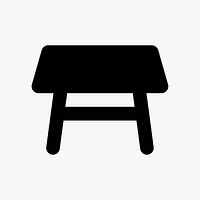 Square table  icon collage element vector