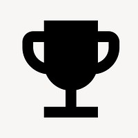 trophy flat icon vector