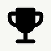 Trophy flat icon psd