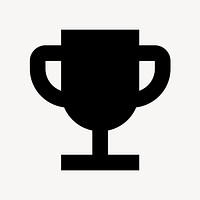 trophy flat icon vector